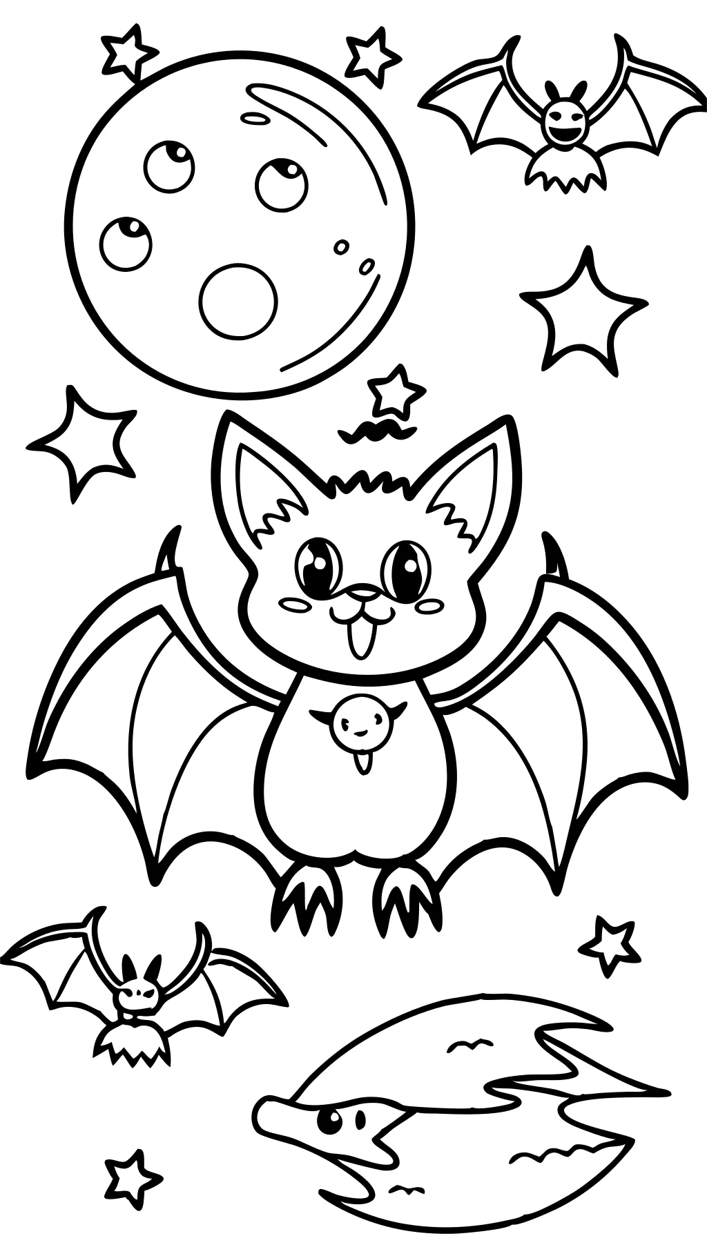 coloriages de chauve-souris imprimables